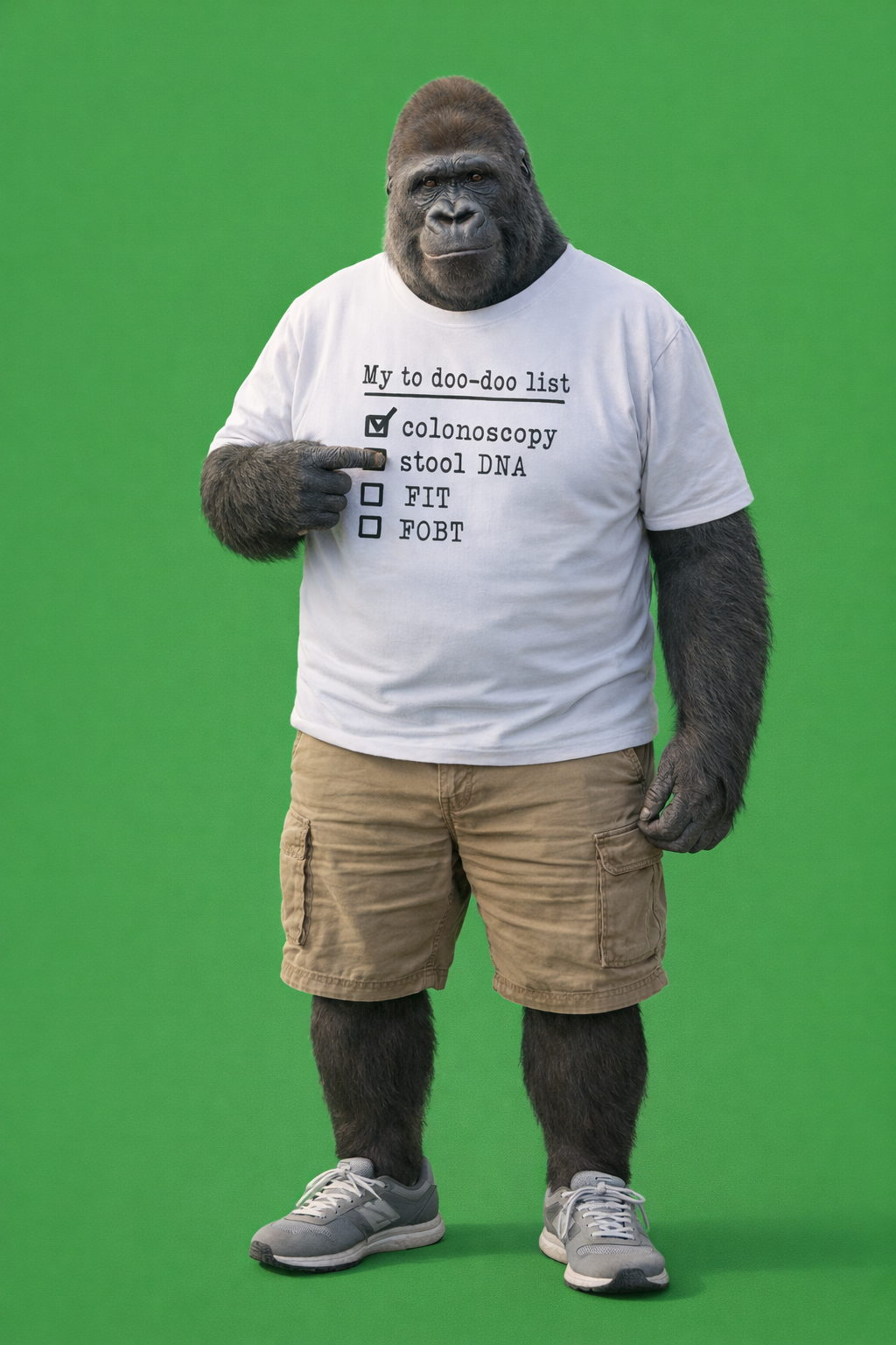 My To Doo-Doo List™ Funny Colon Cancer Screening Reminder T-Shirt (Wife-to-Husband Hint)