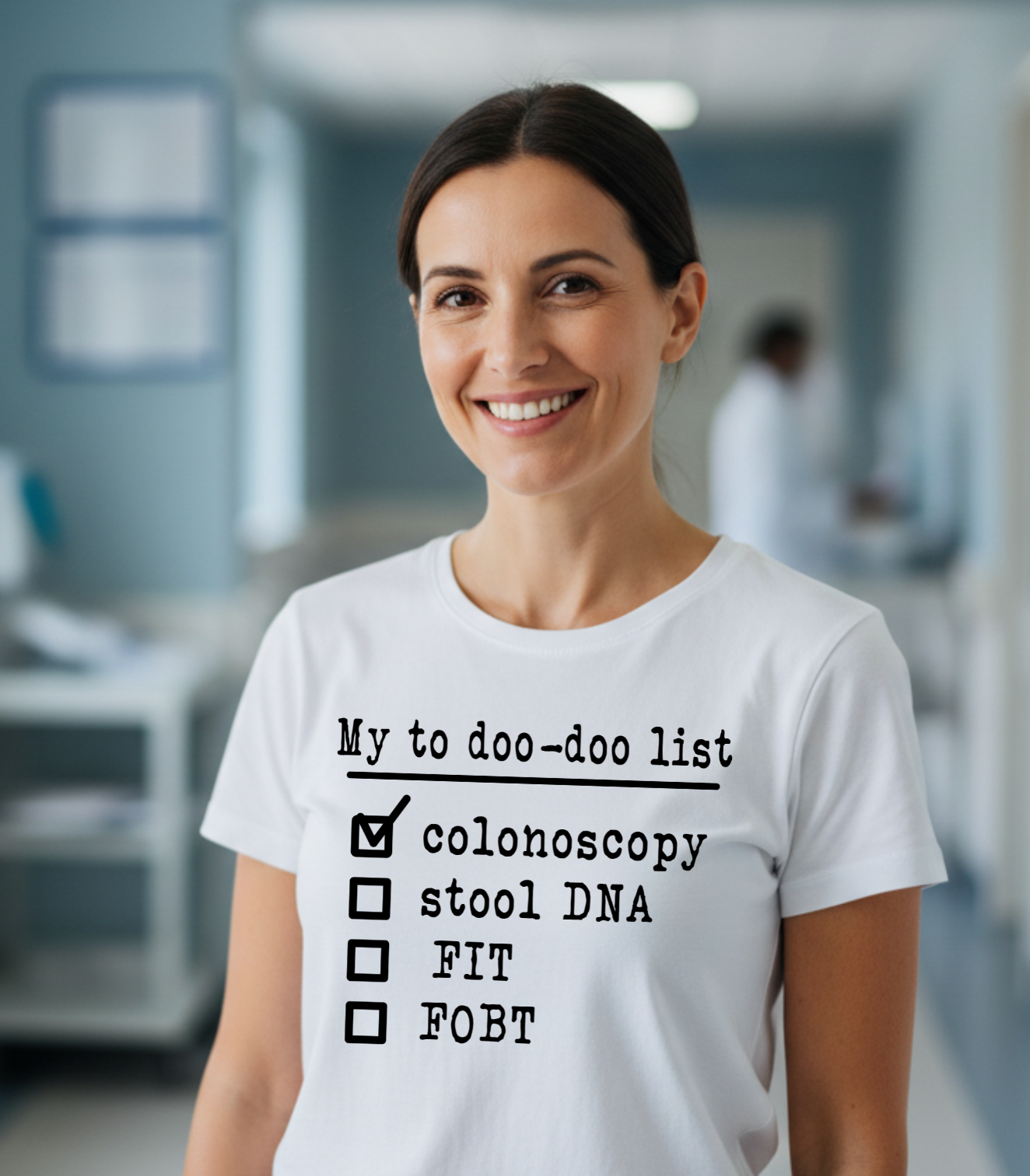 Funny My To Doo-Doo List Colonoscopy Women's T-Shirt, Medical Humor Shirt, Colon Cancer Screening Gift, GI Nurse Doctor Gag Gift, Poop Joke Tee