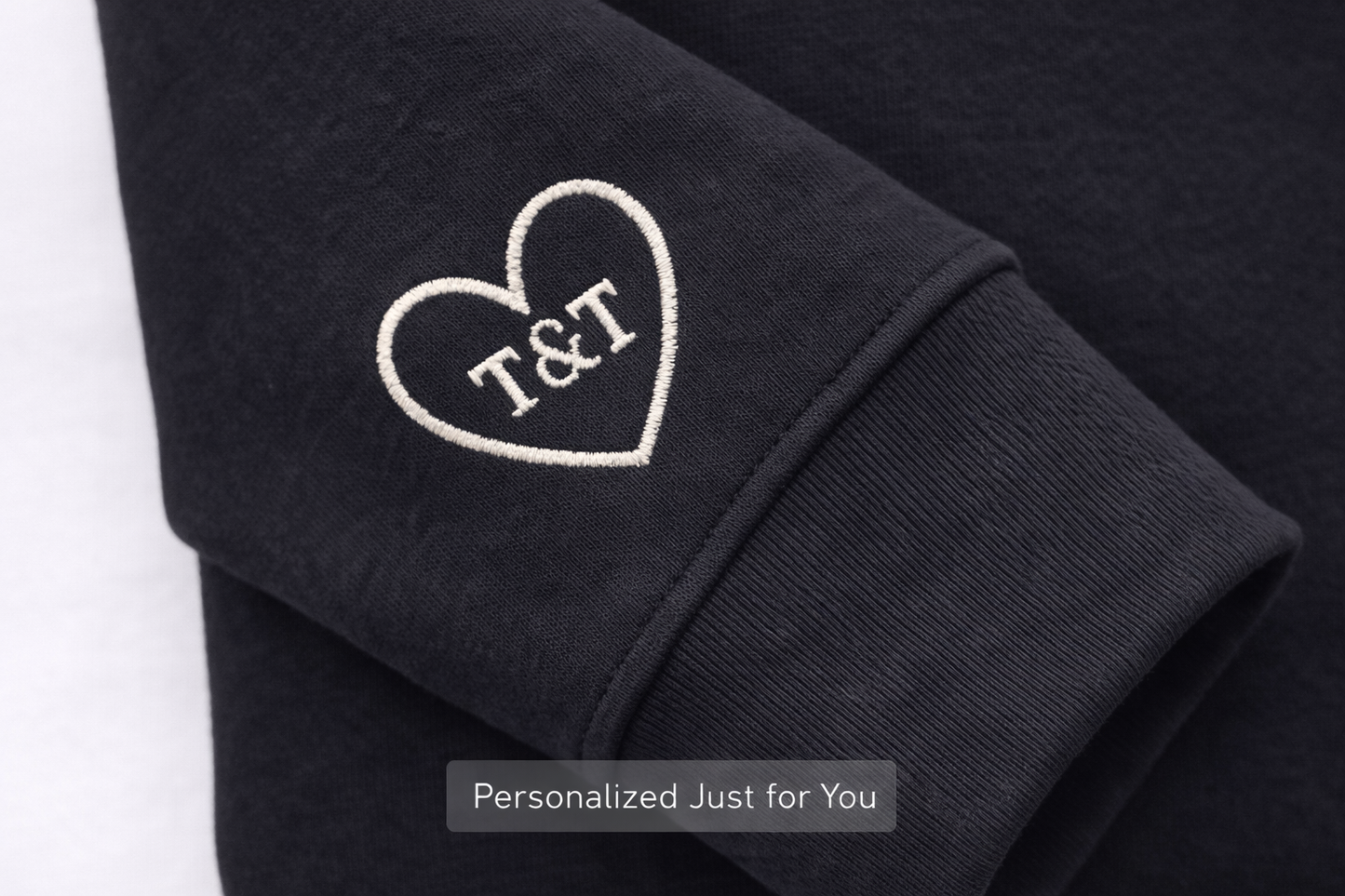 Anniversary Date Custom Embroidered Roman Numeral Hoodie, Initials, Personalized Gift for Couples, Matching His and Hers, Valentines Gift