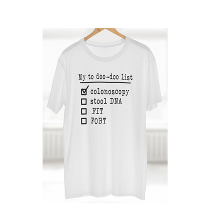 Funny My To Doo-Doo List Colonoscopy Women's T-Shirt, Medical Humor Shirt, Colon Cancer Screening Gift, GI Nurse Doctor Gag Gift, Poop Joke Tee
